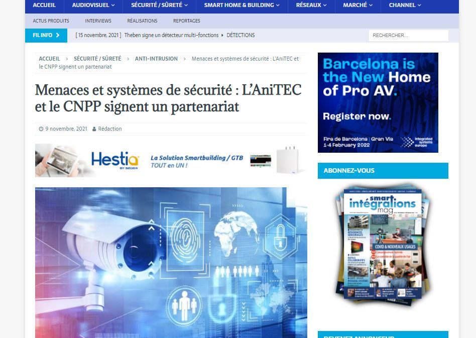 L’ANITEC et le CNPP signent un partenariat