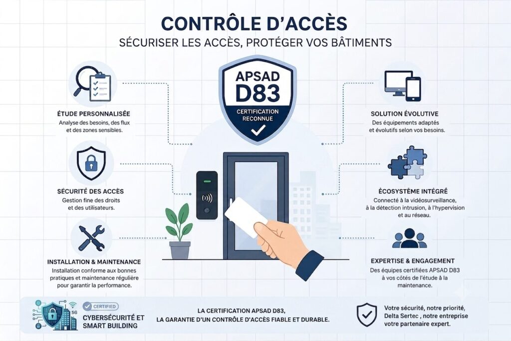 Delta Sertec et la certification APSAD D83 pour des systèmes de contrôle d'accès fiables et sécurisés